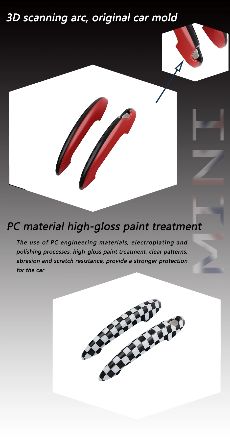 Наклейка на крышку дверной ручки Union Jack для MINI Cooper S JCW R50 R52 R53 R55 R56 R57 R58 R59 R61 2