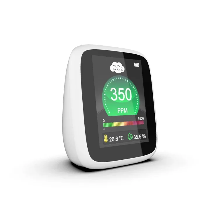 

DM1308A Air Quality Monitor Indoor CO2 Detector LCD Temperature Humidity Tester Infrared Sensor CO2 Carbon Dioxide Alarm Meter