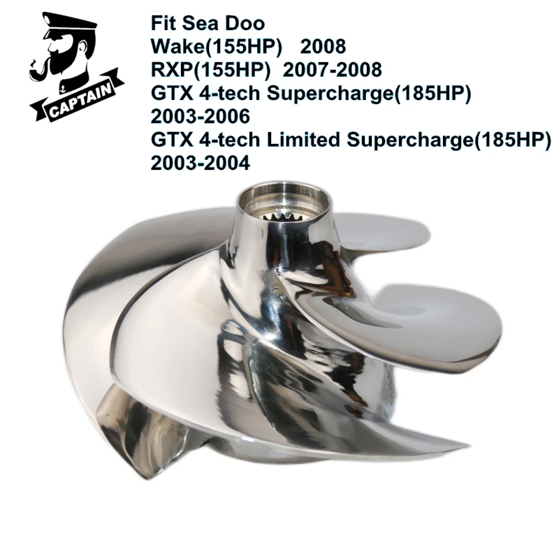 

Captain Jet Ski Impeller SR-11/19 155.5mm fit Seadoo GTX 4-tech Supercharge(185HP) GTX 4-tech Limited Supercharge(185HP) PWC