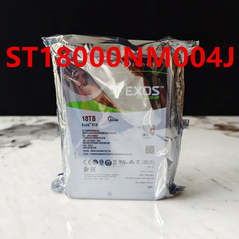 

New Original Hard Disk For SEAGATE 18TB 3.5" 256MB SAS 7200RPM For ST18000NM004J