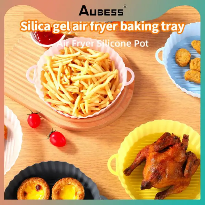

2/4/5PCS Kitchen And Household Goods Air Fryer Inner Liner Fried Pizza Chicken Mat Air Fryer Silicone Air Fryer Basket