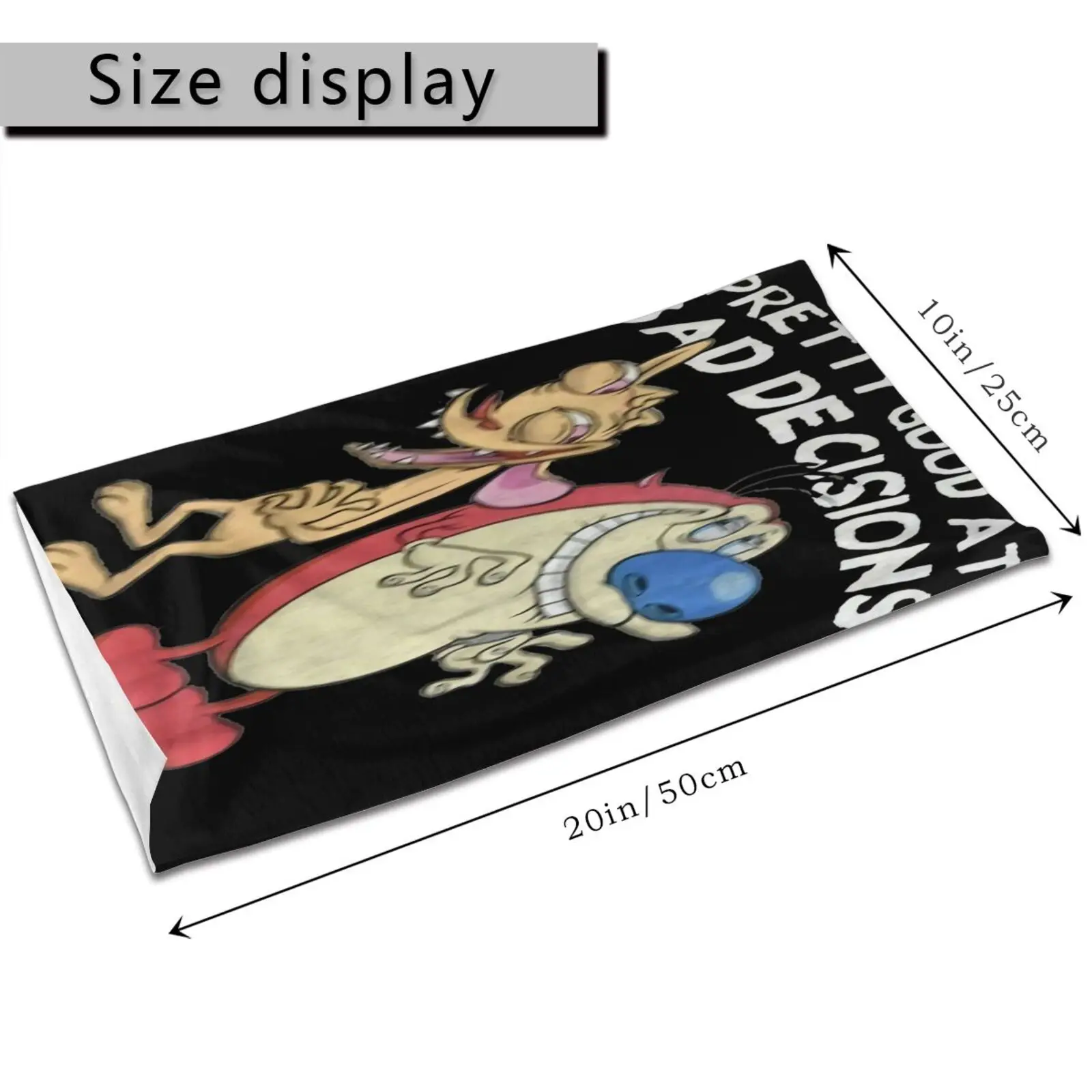 Jukebox Ren Stimpy Pretty Good Bad Men's Bandana Snood Scarf Women Cycling Bandanas Neck Warmer Headband |