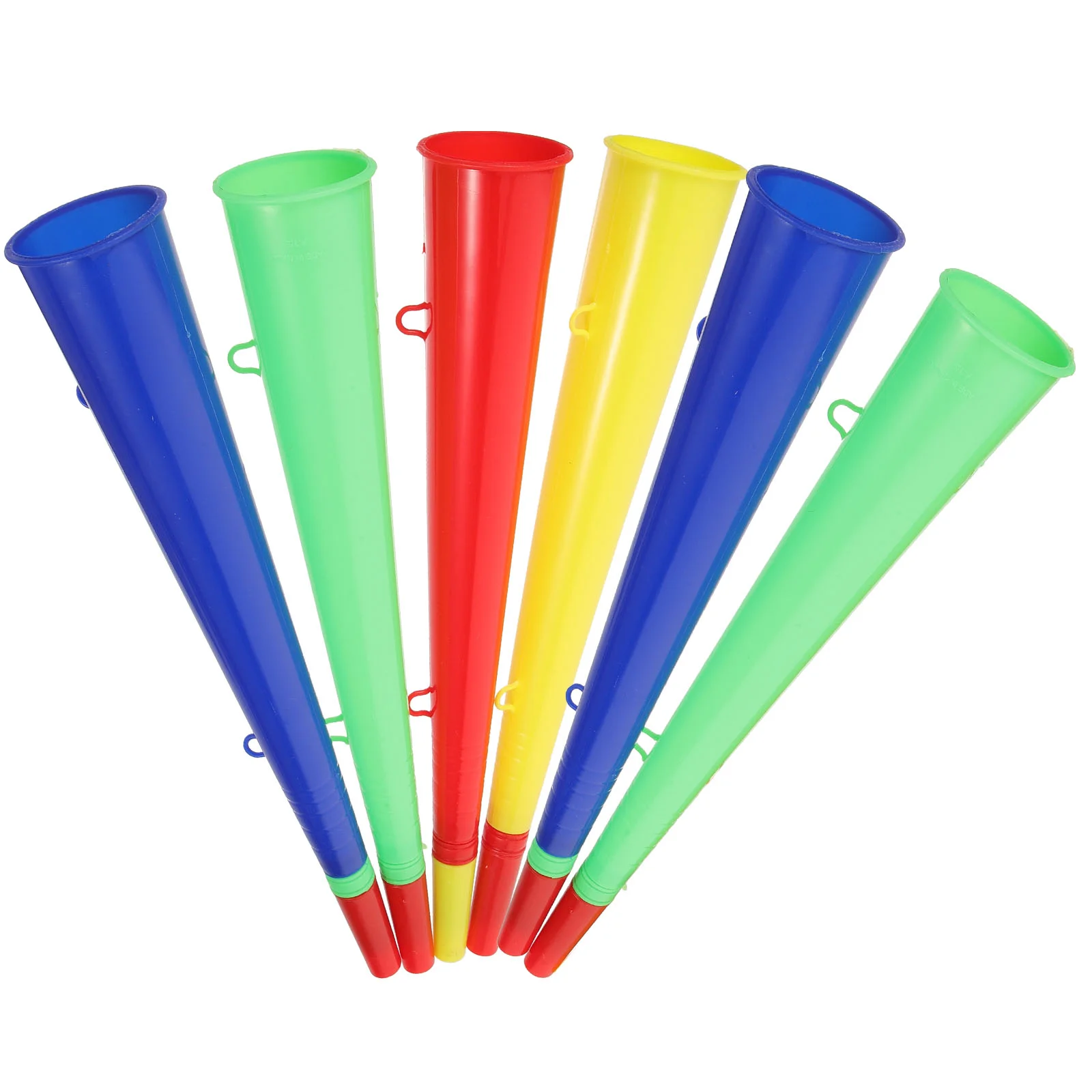 

Kids Trumpets Football Stadium Horns Fan Cheer Soccer Cheerleading Trumpet Football Party Carnival Sports Games Gift 6PCS