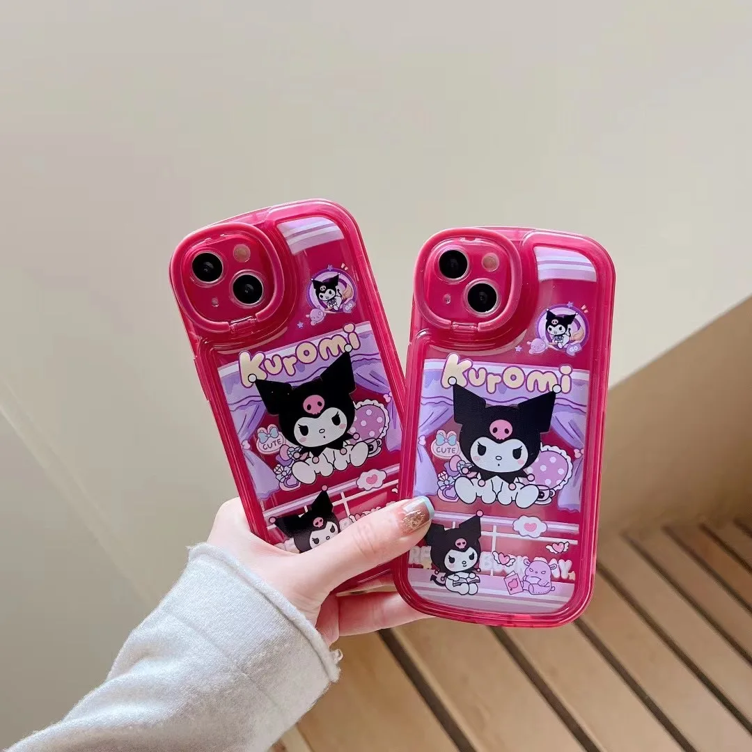 

Sanrio Kuromi Phone Cases For iPhone 14 13 12 11 Pro Max Mini XR X XS MAX 8 7 Plus Y2k Girl Shockproof Cover