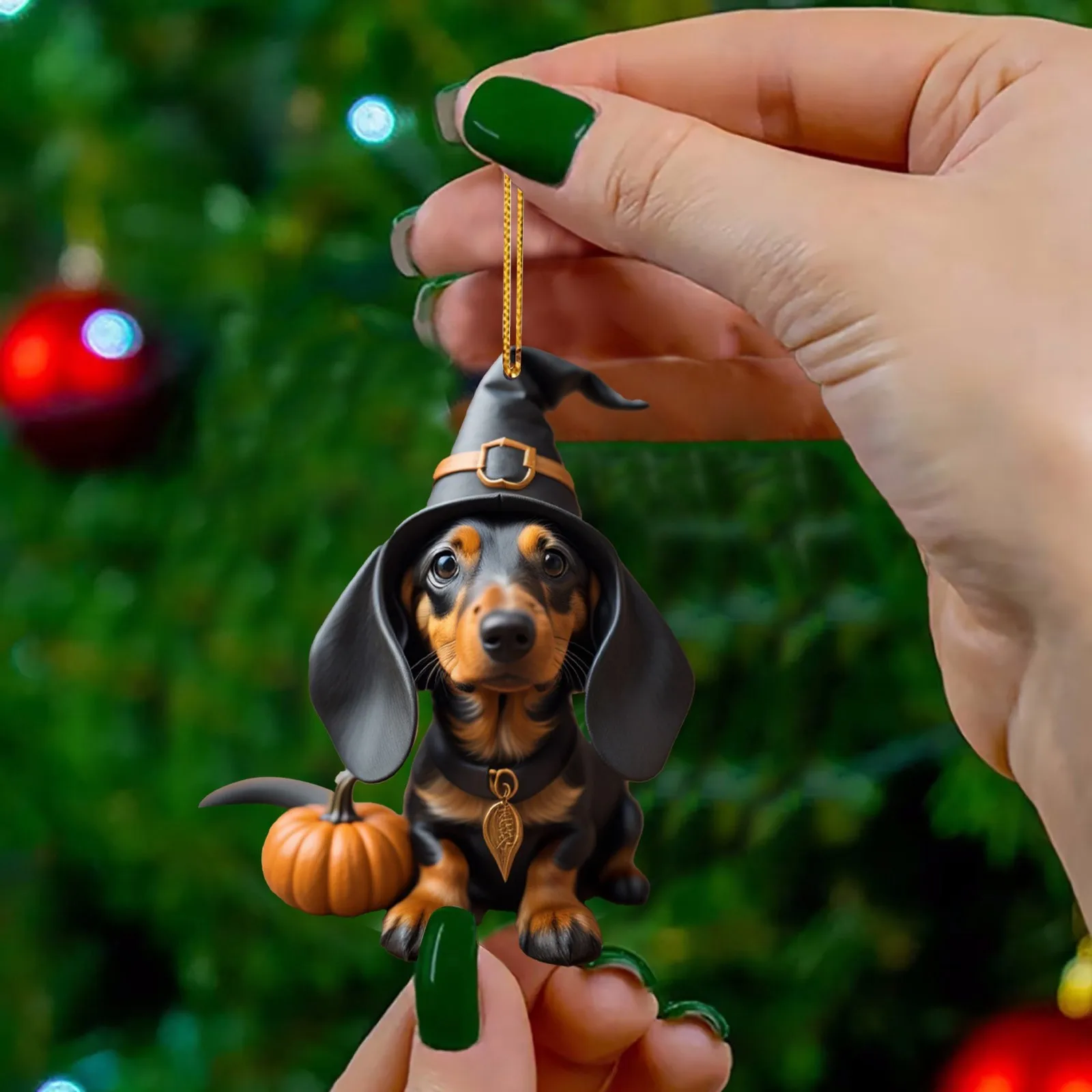 

1Pcs Cute Dog Christmas Tree Pendant Home Decoration Window Car Hanging Ornament Backpack Halloween Children Bedroom Decors
