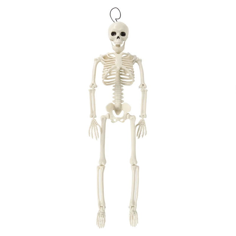 

Halloween Movable Skeleton Fake Skull Bones for Halloween Bar Haunted Home Horror Prop Ornament Toys Scary Halloween decorations