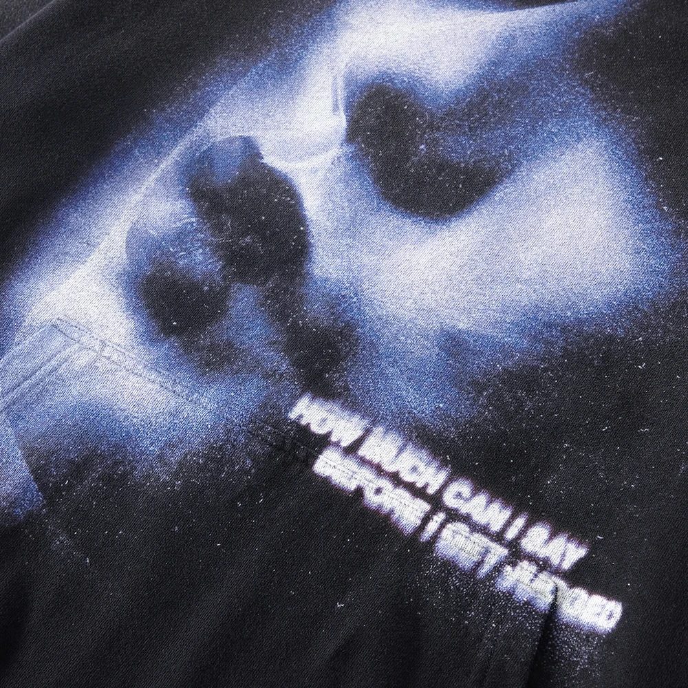 Толстовка Goth Face с капюшоном для мужчин и женщин Свитшот в стиле ретро уличная