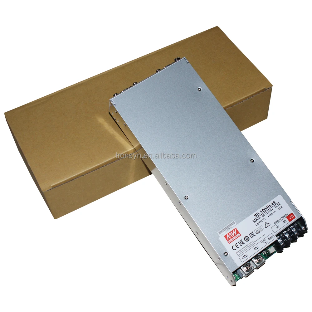 

Meanwell Authorization SD-1000H-48 48V 21A Single Output DC/DC Converters Power Supply 1000W 48V