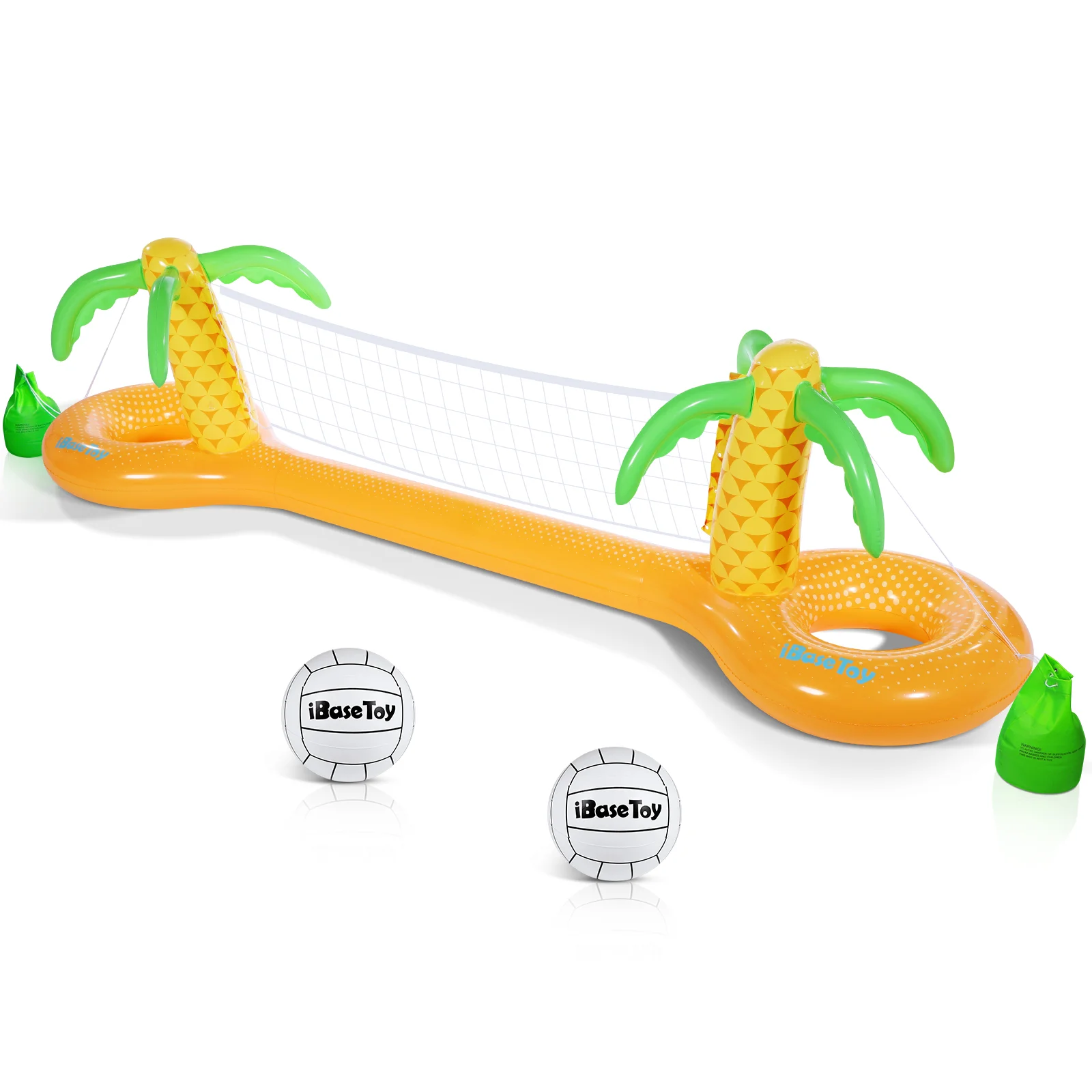 

IBASETOY Safe Floating Water Swimming Pool Inflatable Volleyball Net Volleyball Set