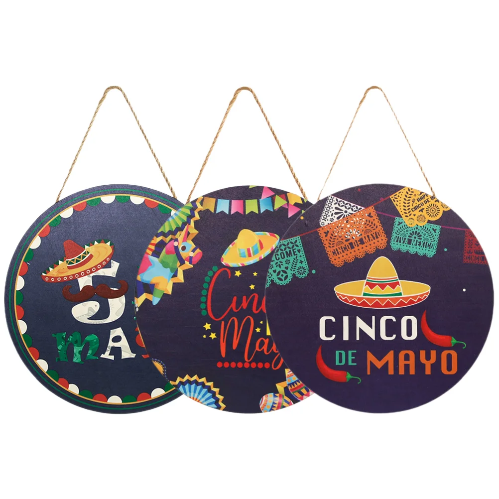 

3pcs Room Bedroom Door Sign Mexican Decor Fiesta Decor Mexican Decor For Home Mexican Party Decorations
