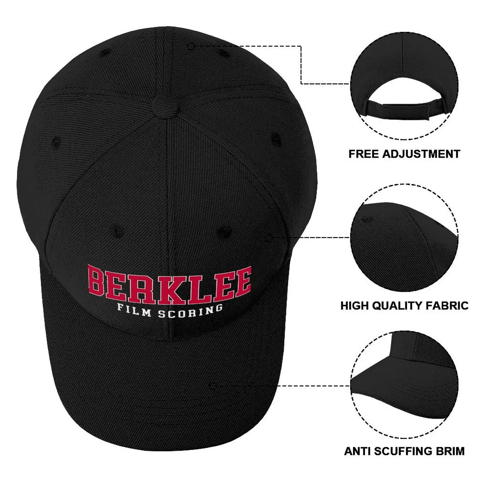 Заброс фильма Berklee - изогнутая бейсболка с шрифтом колледжа кепка Snapback вечерняя