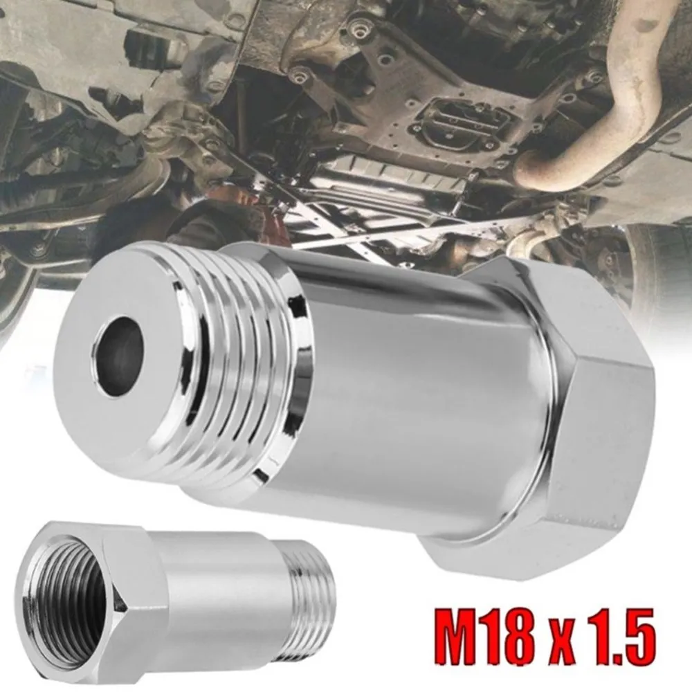 Universal M18*1.5 O2 Oxygen Sensor Bung Test Pipe Extension Extender Oxygen Sensor Adapter Car Part Iron Plating Zinc