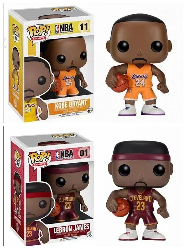 Фото FUNKO POP NBA Basketball Star Black Mamba Kobe BRYANT # 11 игрушек, экшн-фигурка, Коллекционная модель игрушки для фанатов баскетбола, детский подарок №2