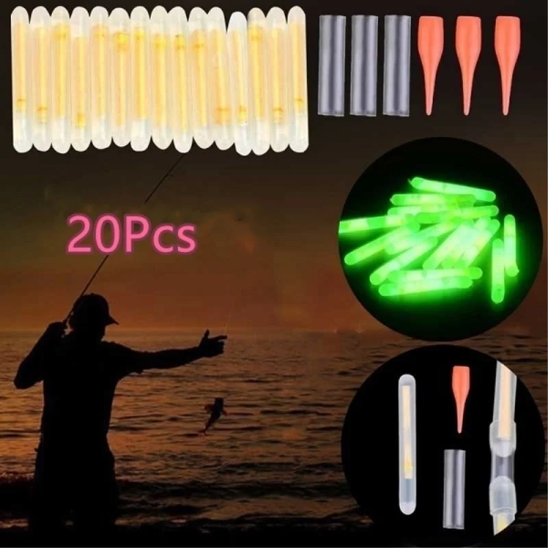 

20/15 PCSFishing Night Light Stick Super Bright Night Fishing Fluorescent Stick Big Belly Float Card Seat Luminous Stick