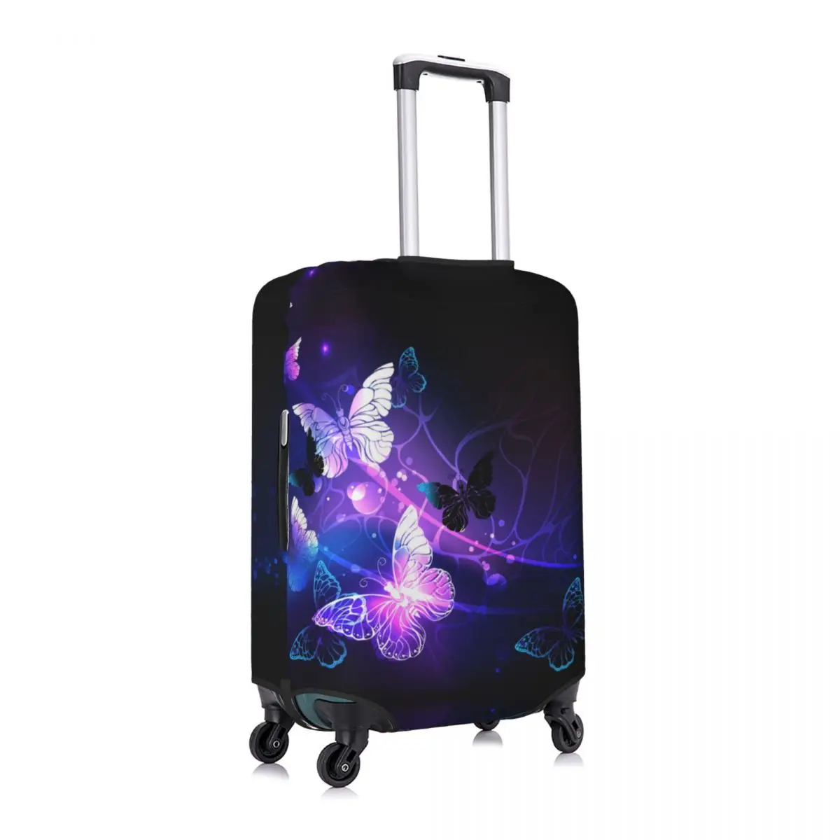 

Night Butterfly Luggage Cover Spandex Suitcase Protector Fits 19-21 Inch