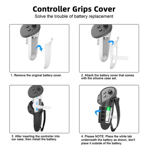 Силиконовый чехол VRKOOBI для контроллеров Meta Quest 3/3S