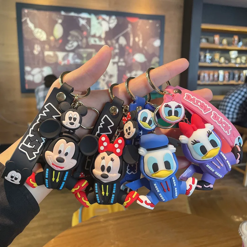 

Anime Cartoon Disney Mickey Mouse Minnie Doll Small Gift Donald Duck Piggy Key Chain Model Children's Toys Children's Gifts