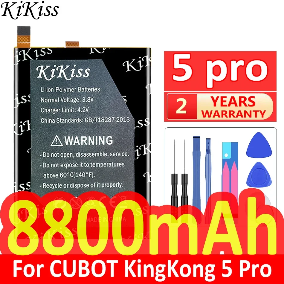 

8800mah KiKiss Powerful Battery kingkong 5 pro For CUBOT King Kong5 Pro 5Pro