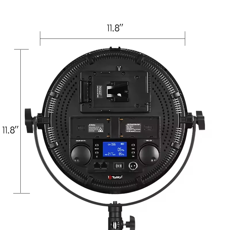 TOLIFO Профессиональный видеосвет RGB Полноцветное приложение DMX Мягкая фотография