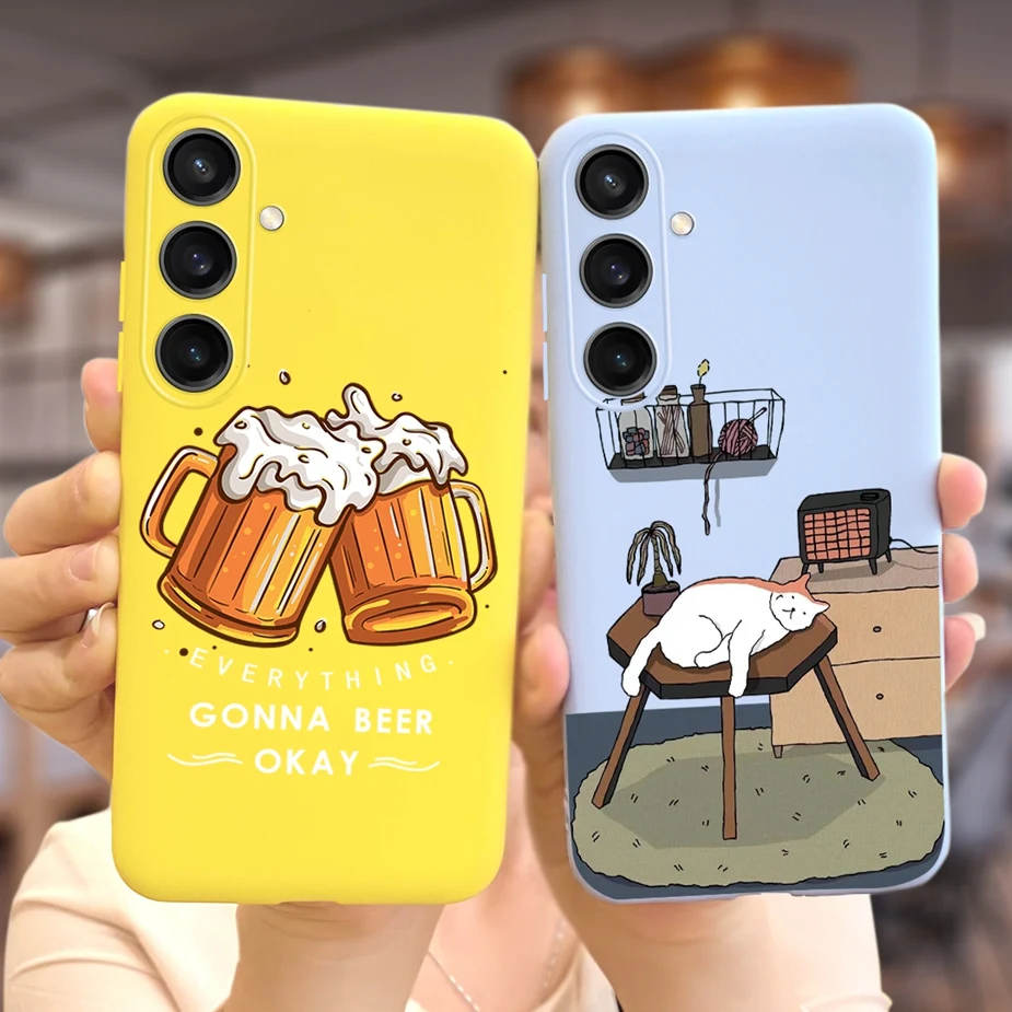 Чехол для Samsung Galaxy A15 милый модный чехол-накладка конфетного цвета чехол телефона