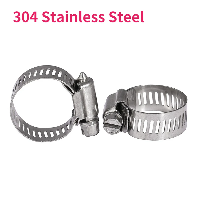 

304 Stainless Steel Throat Hoop Pipe Hoop Metal Clip Water Pipe Hose Pipe Clamp
