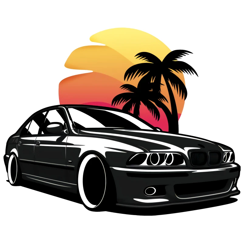 15 см E46 E90 Дрифт искусство для BMW автомобильные наклейки стикеры Аниме Симпатичные