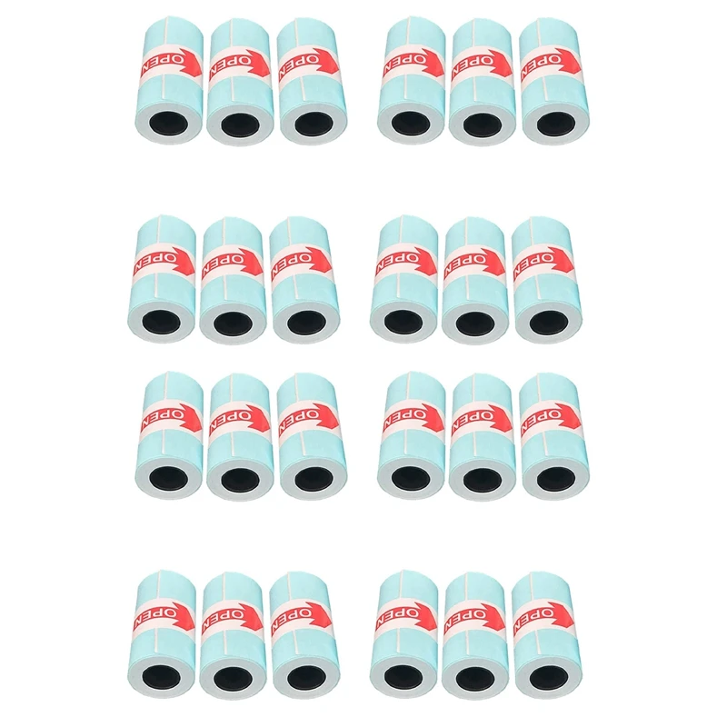 

24 Rolls Sticker Thermal Paper 57Mm X 30Mm Self-Adhesive Thermal Printer For PAPERANG Printer Cash Register POS Receipt