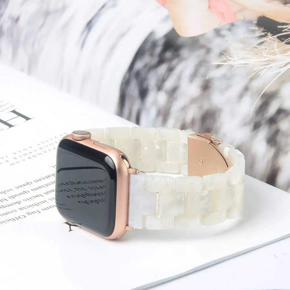 Resin Strap For Apple Watch Ultra Band 49mm Stainless Steel Buckle For Iwatch 8/7/6/5/4 Wristband Bracelet 42/44/45mm Strap