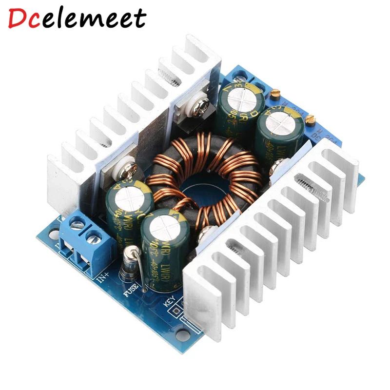 

DC 5-30V to 1.25-30V 8A Automatic Step UP/Down Converter Boost/Buck Voltage Regulator Module Charger Power Converter DIY KIT
