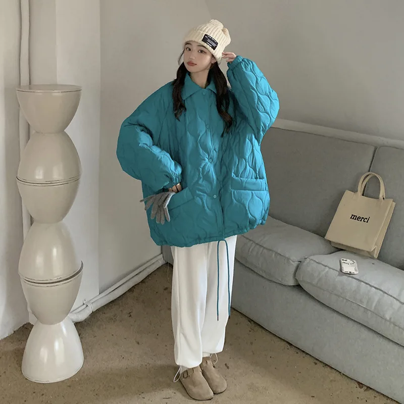New Pinkycolor Coats Winter Coat for Women Fur Lined Coat Jackets Cotton-padded Jacket Oversize Warm Korean Fashion