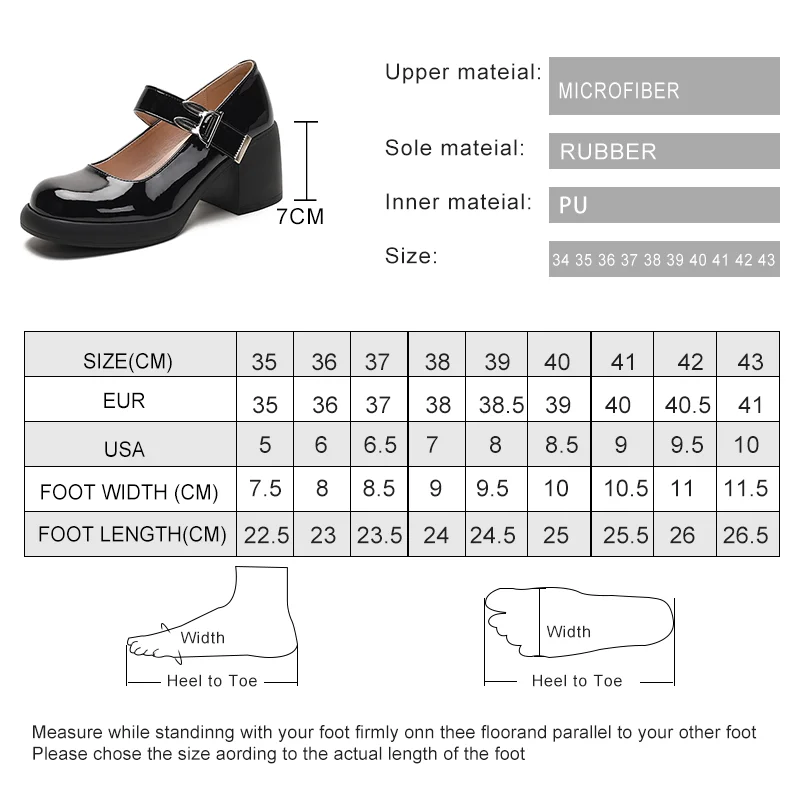 AIYUQI Mary Jane Shoes Women High Heels 2023 New Spring Women Loafers Shallow Mouth Fashion Patent Leather Women's Shoes
