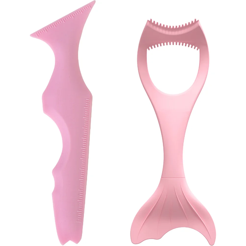 

2 Pcs Eyeliner Lash Kits Silicone Stencils Wearing Aid Auxiliary Tool Silica Gel Eyeshadow Aids Makeup Supply Girl Tools