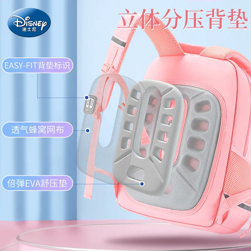 2023 Disney Frozen School Bags For Girls Elsa Anna Grade 1-4 Primary Student Shoulder Orthopedic Backpack Large Capacity Mochila