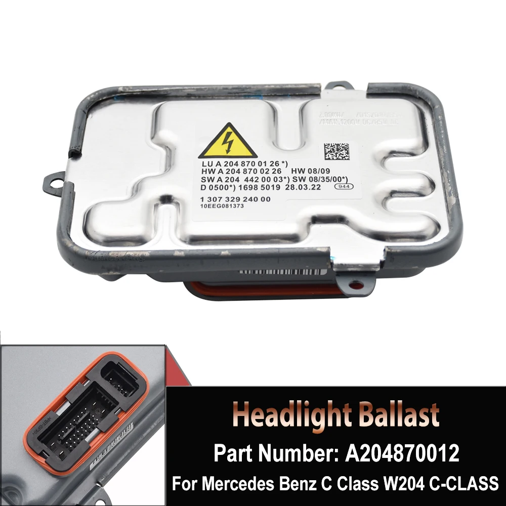 

Ксеноновый модуль управления, балласт фары для Mercedes Benz C класса W204 C-CLASS C200 C250 C300 C350 C63 OEM A2048700126, автозапчасти