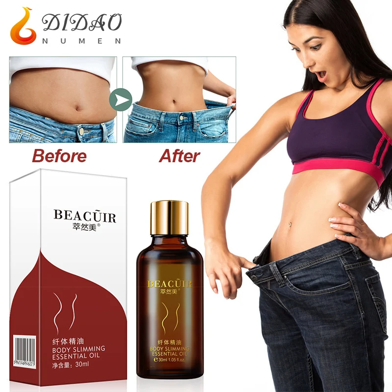 

New Cellulite Slimming Oil Lose Weight Products Fast Fat Burning Grape Seed Plant Essence Oil Belly Thigh Body Slim Down Cream