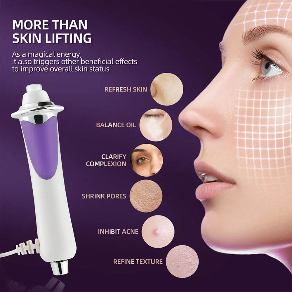 

RF EMS Facial Oxygen Injection Machine Microcurrent Face Lifting Red Light Warm Wrinkle Removal Anti-Aging Beauty Device