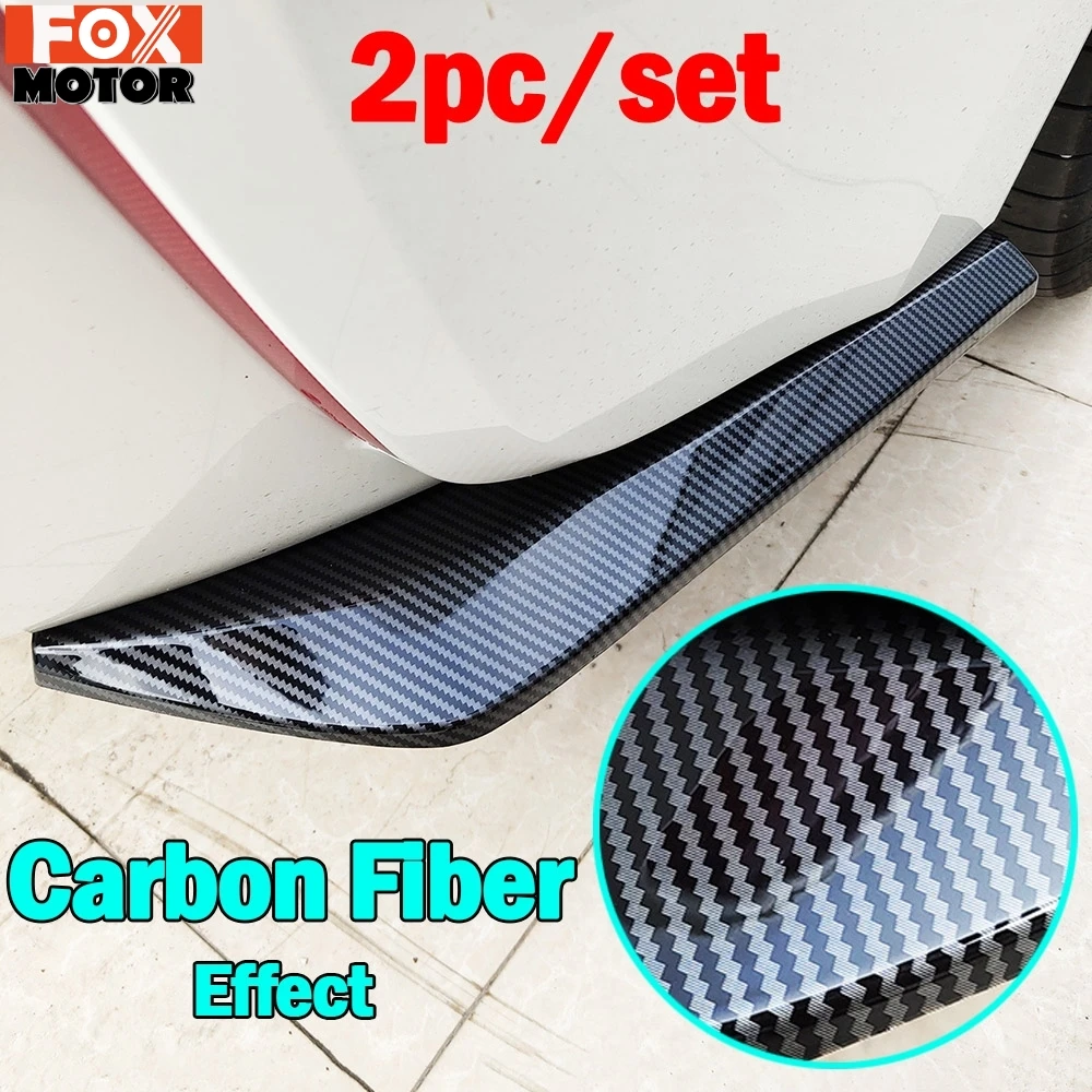 

Универсальный спортивный диффузор для бампера автомобиля, из углеродного волокна, 2 шт.