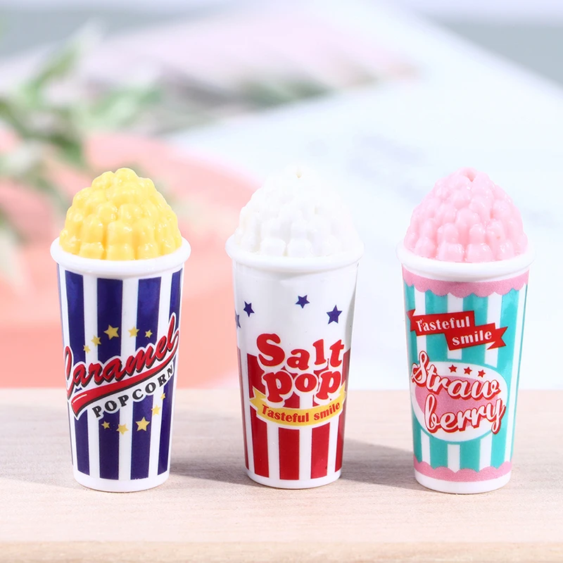 

1/4pcs 1:12 Dollhouse Miniture Simulation Popcorn Decoration Accessories Toys cozinha casita de muñecas