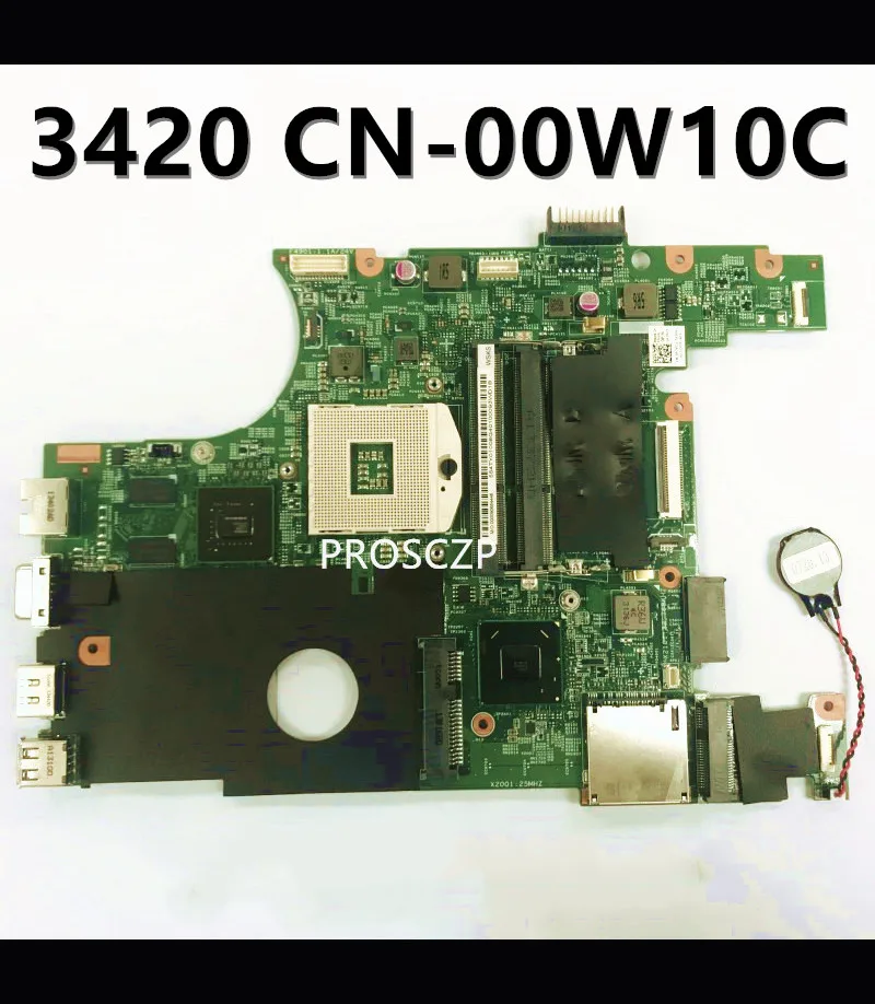 CN-00W10C 00W10C 0W10C For Dell Vostro V3420 3420 V2420 2420 Laptop Motherboard SLJ8F HM75 N13M-GS-A2 GT620 GPU DDR3 100% Tested