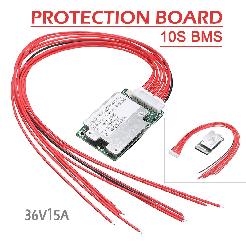 Плата защиты BMS 36V 10S литий-ионный аккумулятор для Батарея PCB Li-Po Липо полимерный плата защиты BMS Батарея литий электроники