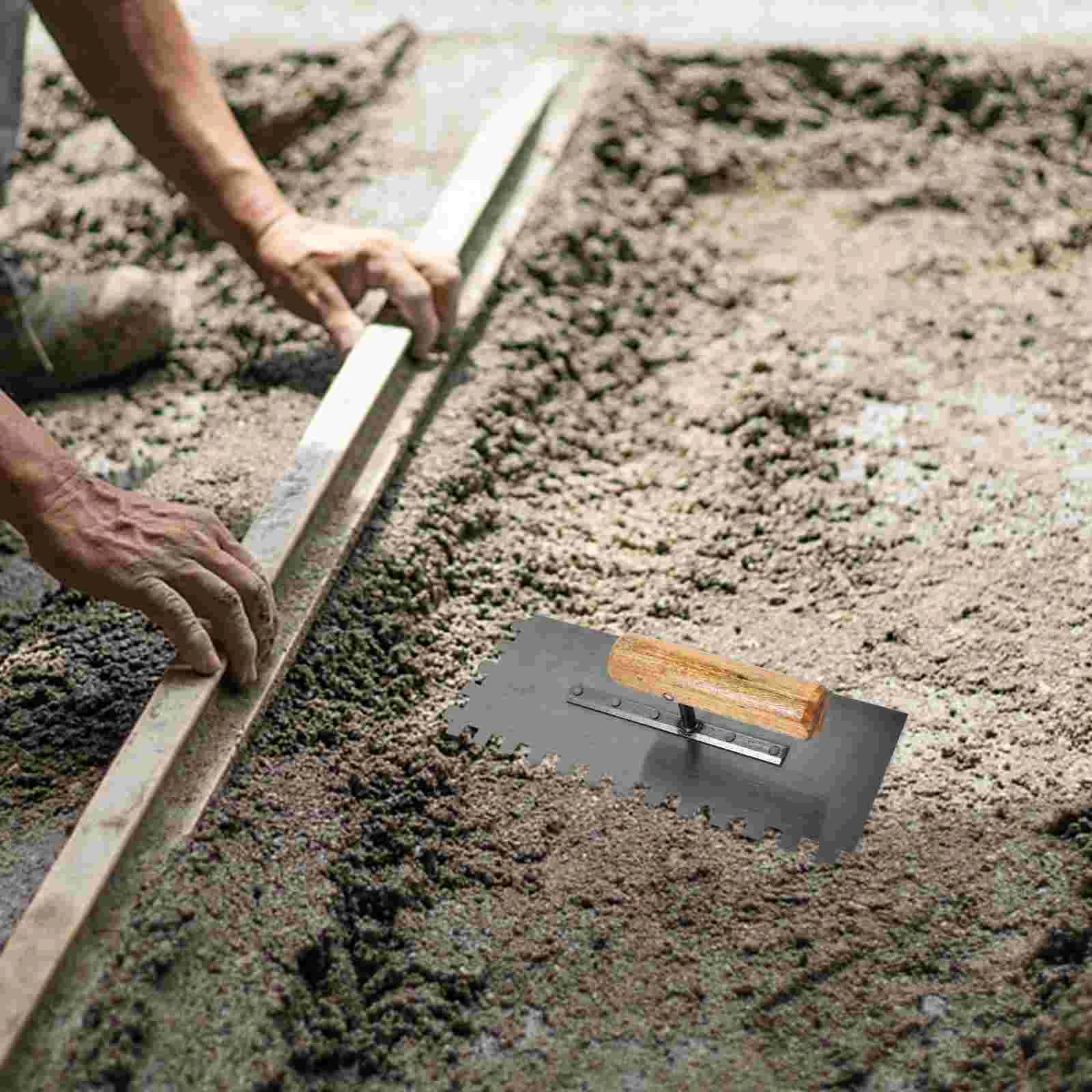 Мастерок Инструменты для обрезки бетона Ручная плитка с деревянной ручкой Margin