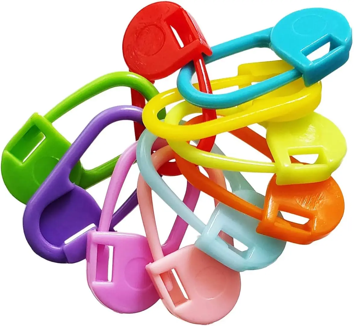 2 милых розовых кольца в форме кошачьих ушей с 10 разноцветными булавками