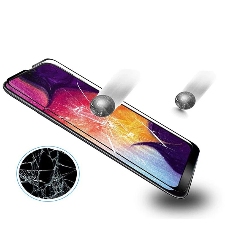 Защитное стекло 2 в 1 для Samsung A50/A40/A10/A70/A20/A30/A32/A52/A72 |