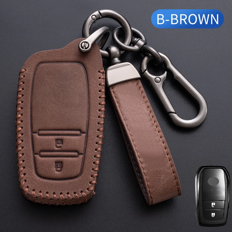 

Чехол для Toyota Camry CHR Corolla RAV4 Avalon Land Cruiser Prado Prius 2 3 4 Button 2018 2019 2020