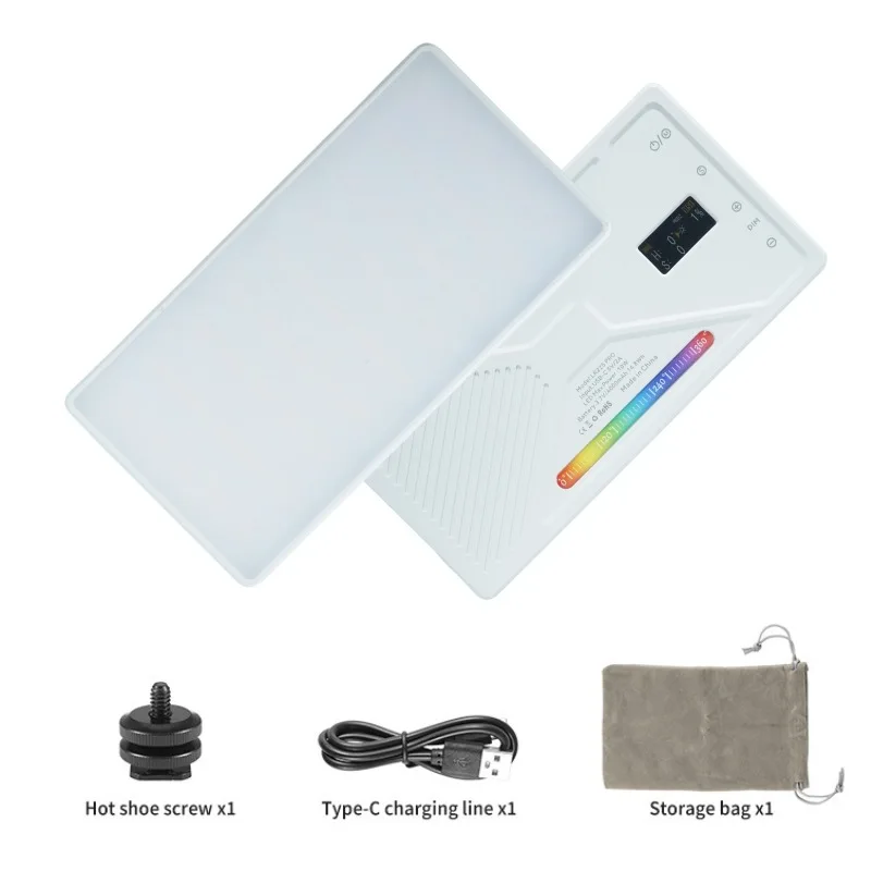 Портативная полноцветная заполняющая лампа RGB, управление через приложение, профессиональная лампа для телефонакамеры: селфи, прямая трансляция, видео и фотография (art.: 3920d2fdc7ccf) - 3920d2fdc7ccf