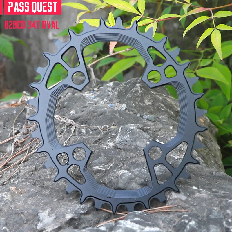 Звездочка велосипедная Pass Quest 82BCD FSA Alpha Drive Marlin, узкая широкая передняя звезда для горного велосипеда, 30T, 32T, 34T, 36T (art.: 3920b60378f89) - 3920b60378f89