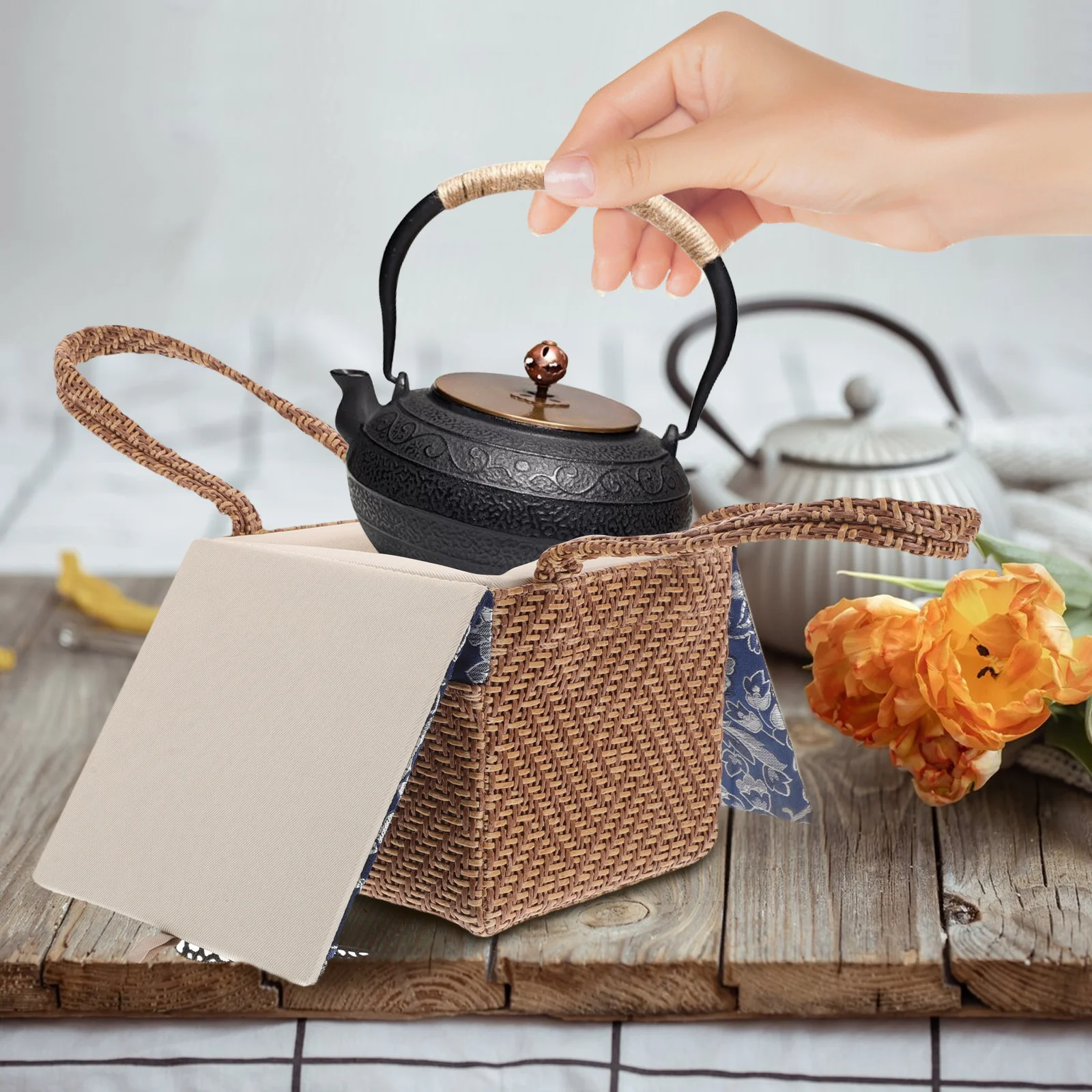 Сумка для хранения дорожный чайный сервиз сумки из ткани свадебные коробки