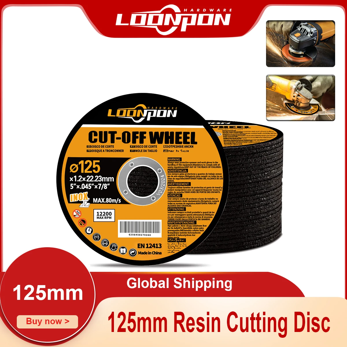 Resin Cutting Disc 125mm Cut Off Wheels Flap Sanding Grinding Discs Angle Grinder Wheel for Metal 4inch 5-50Pcs