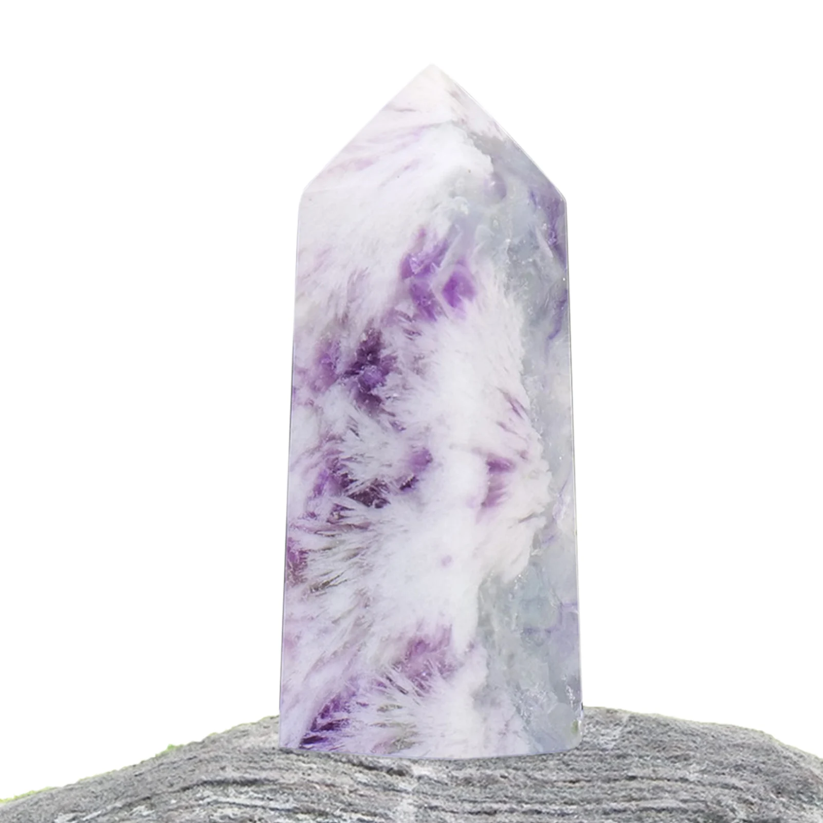 

Healing Crystal Wand Fluorite Single Pointed Column Irregular Crystal Wand 4 Points Crystal Tower For Home Decor Feng Shui Decor