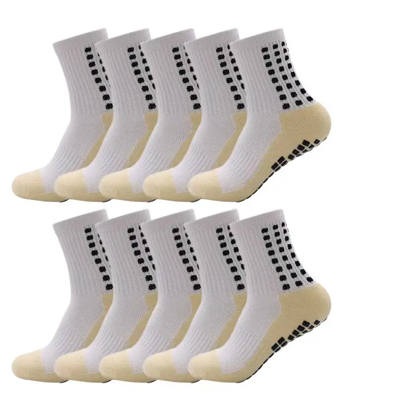 Non-Slip Football Socks Men's Friction Gasket Tube Socks Running Ice Snow Hiking Sports Over-Knee Stockings Basketball Socks